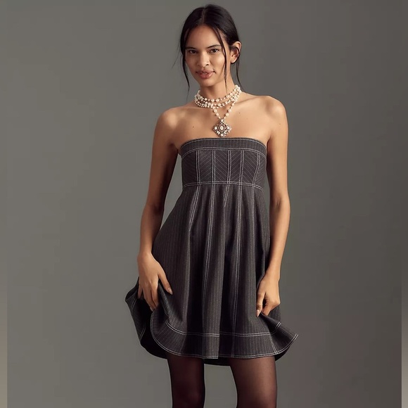 NWT! Anthropologie Pilcro Strapless Babydoll Mini Dress - Multiple Sizes🐸 - Picture 1 of 9